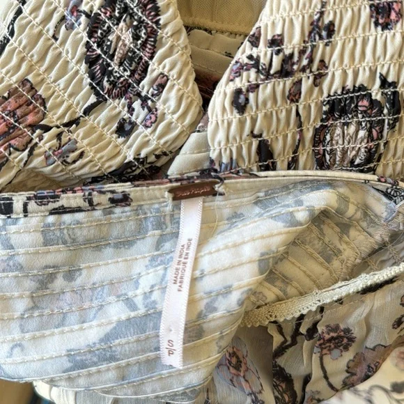 NWOT • Free People • Brunch Date Bodysuit • Ivory Combo - Picture 5 of 5